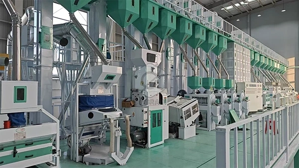 полная комплектация рисовой мельницы мощностью 100 тонн в день в Нигерии 3